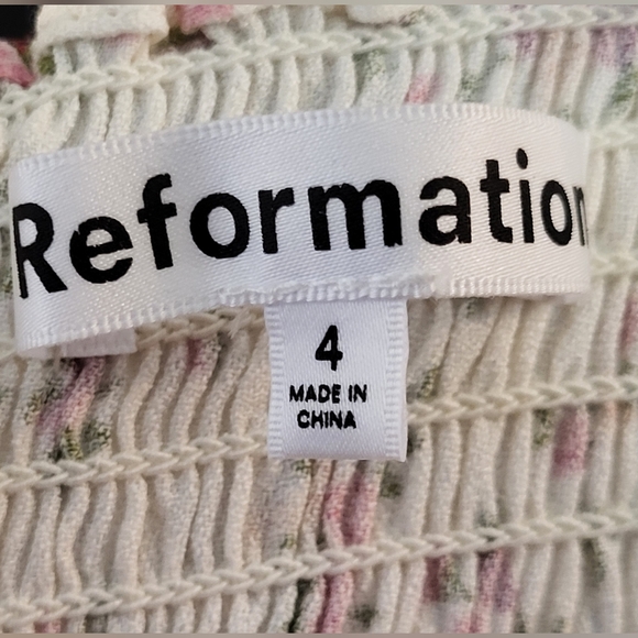 NWT Reformation Floral Chaylyn Long Sleeve Midi Dress - Size 4 - Picture 6 of 11